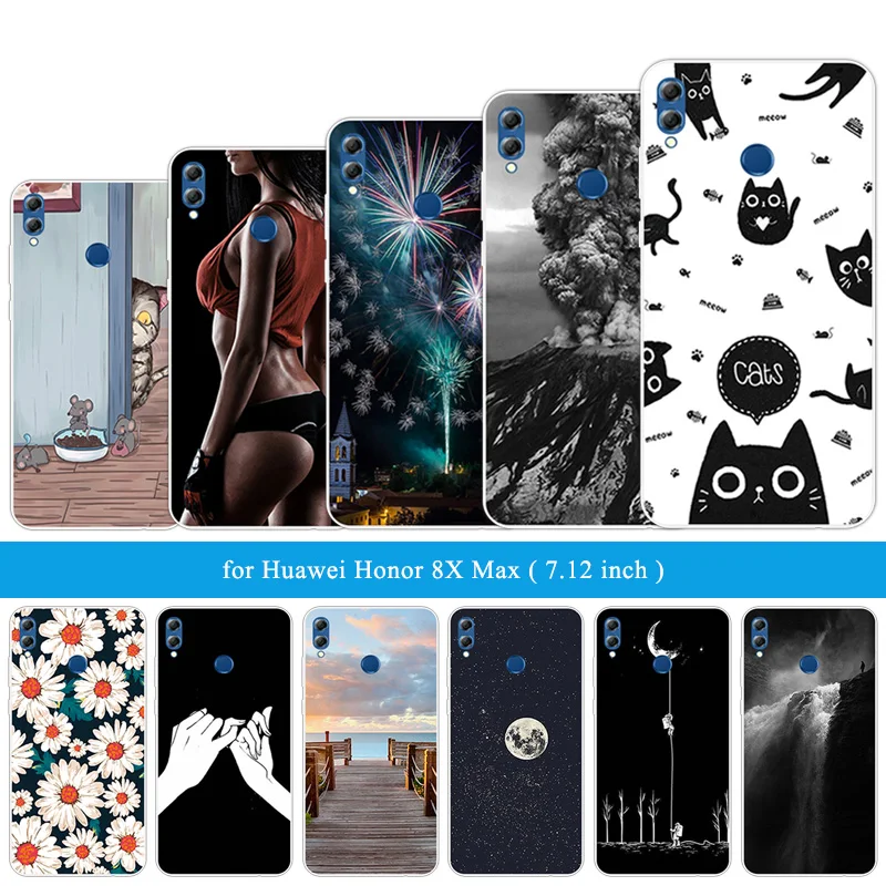7 12 &quotдля Huawei Honor 8X Max/ARE-AL00 ультратонкий защитный чехол из ТПУ для Max прозрачный