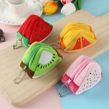 

2018 Cute Fruit Wallet Gift Plush Coin Purse Women Female Bag Change Purse Moneybag Small Coin Purse For Girls Portfel Damski