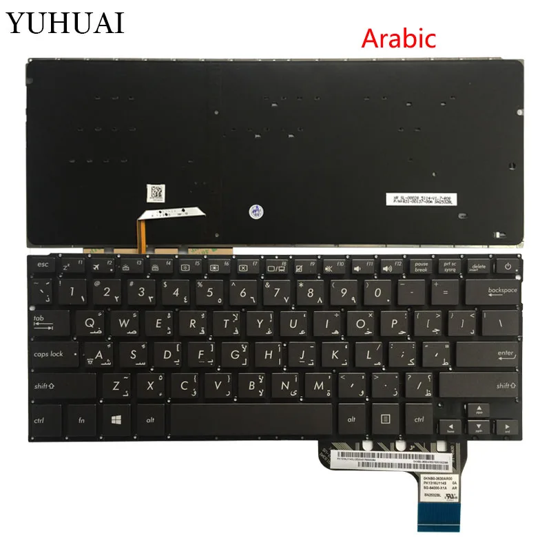 Арабский/Болгарский/корейский ноутбук клавиатура с подсветкой для Asus Zenbook u303 u303lb u303ln u303ua u303ub UX303L UX303 U303L UX303LN