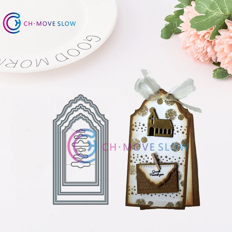 

CH tag3 Metal Cutting Dies and stamps DIY Scrapbooking Card Stencil Paper Cards Album Embossing Die Cuts