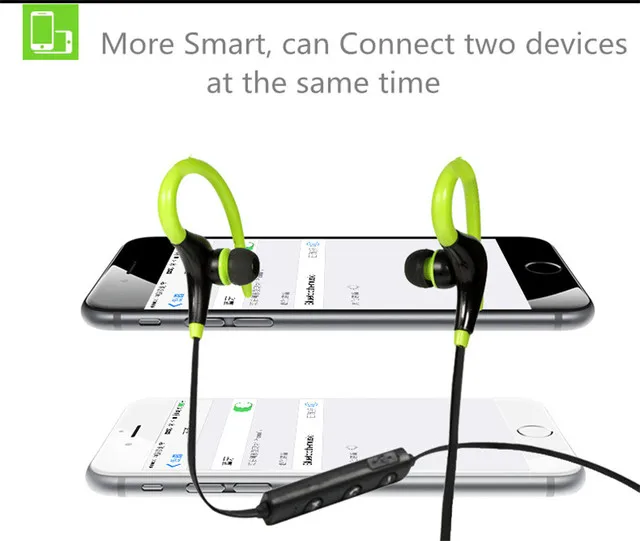 BT 1 Спортивные Беспроводные Bluetooth наушники стерео гарнитура ушной крючок