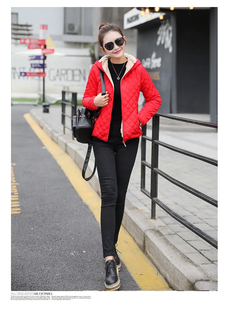 Inverno 2020 Curto Preto Vermelho Roupas Femininas