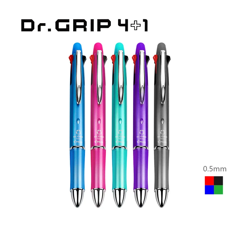 Многофункциональная Ручка Pilot Dr.Grip 4 + 1 гелевая ручка KUMAMON с ограниченным объемом