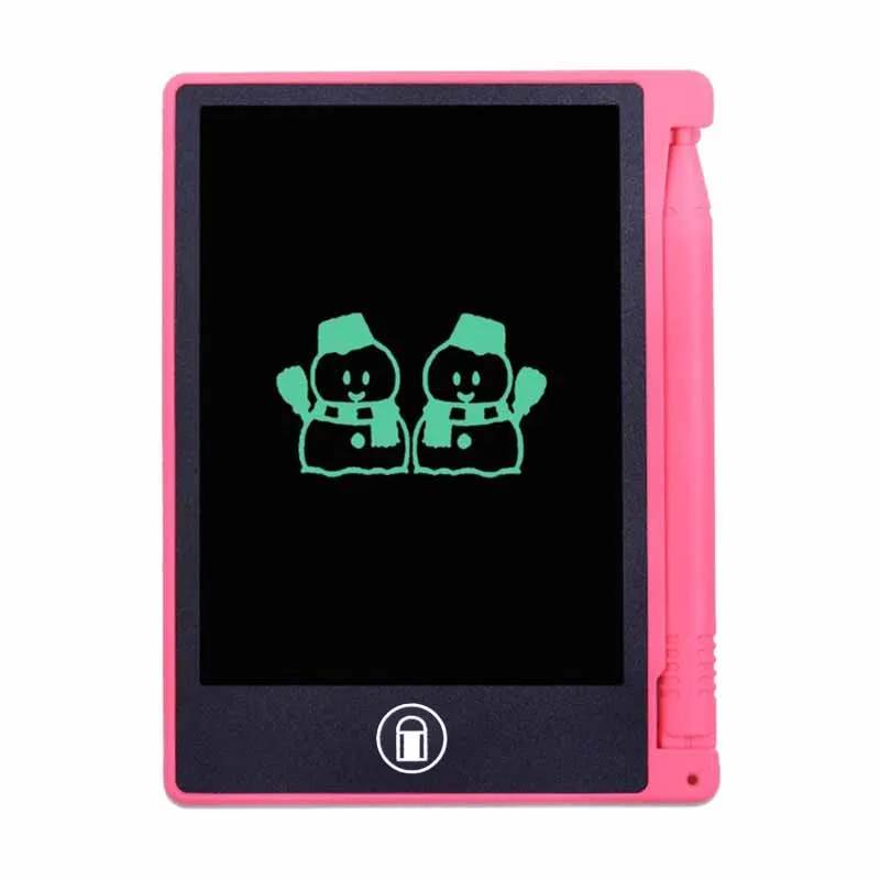 4,4 дюймовый ЖК-планшет, цифровой графический планшет, электронный блокнот для рисования, блокнот, доска для рисования, игрушки для детей, подарок - Цвет: Pink