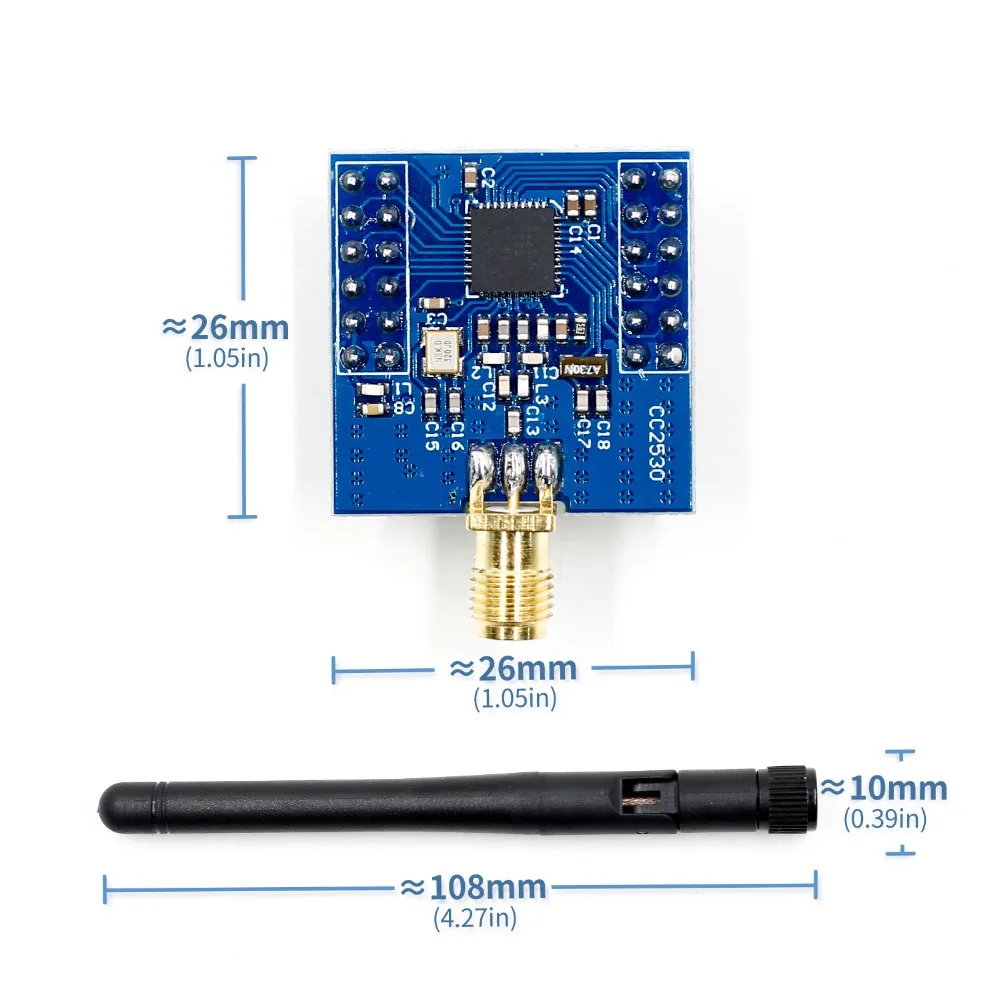 CC2530 Zigbee модуль UART Беспроводная основная плата макетная CC2530F256 Серийный порт