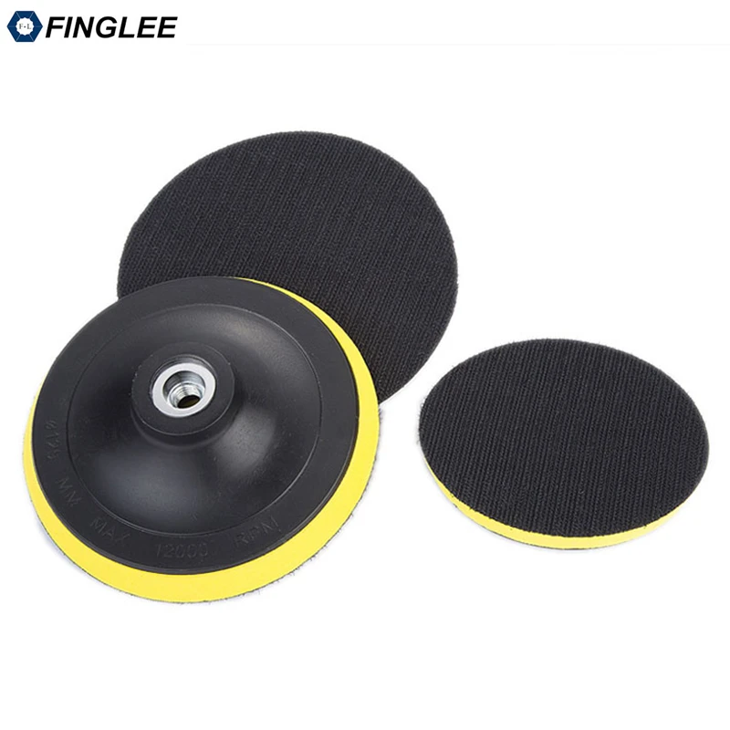 Фото FINGLEE 80/100/125 мм M14 2 шт. Пластик Подушка под спину угловый шлифовальник диск FINGLEE 80/100/125 мм M14 2 шт. Пластик Подушка под спину угловый шлифовальник диск