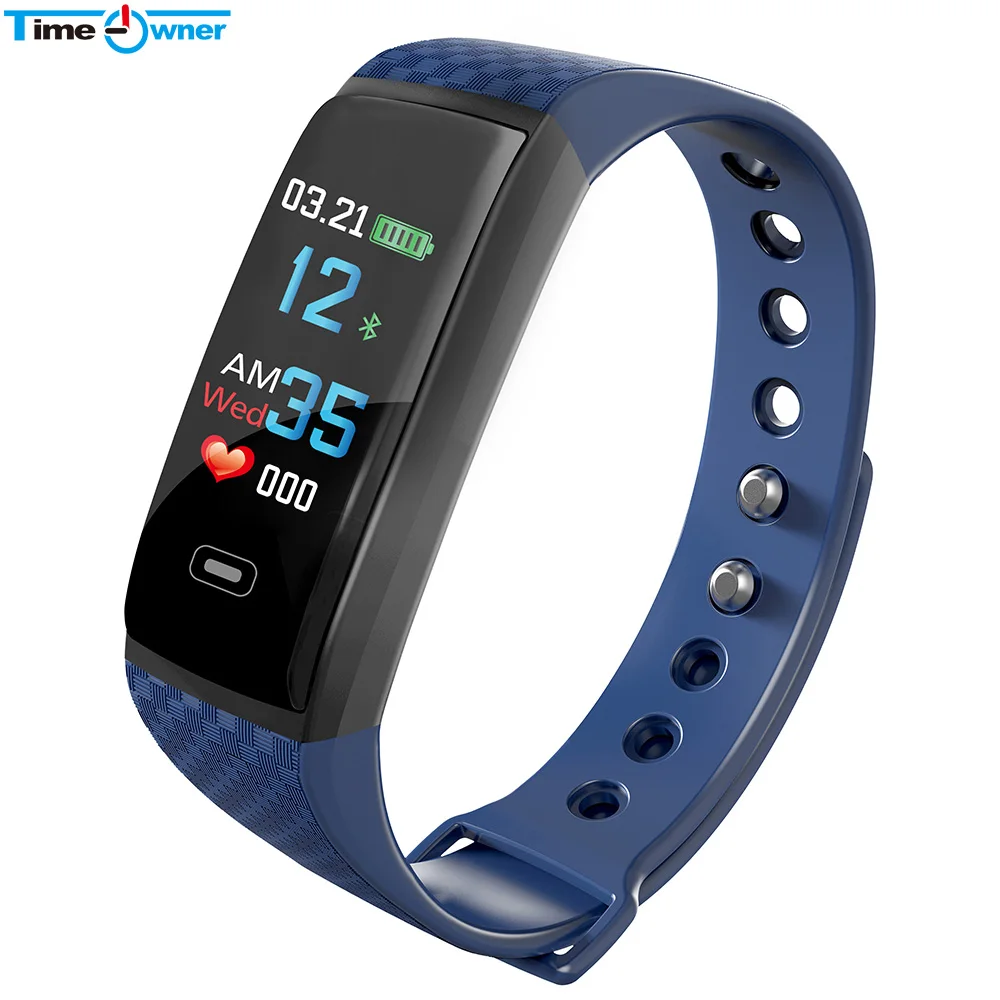 TimeOwner Waterproof Smart Bracelet Pedometer Heart Rate Monitor Wristband Multi Sport Fitness Tracker Message Push Band | Электроника