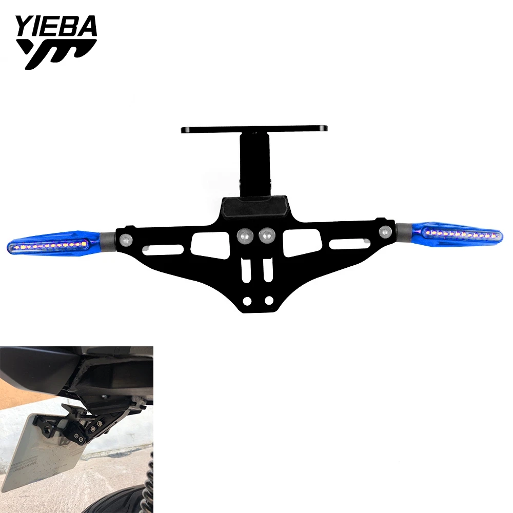 

Motorcycle License Plate Holder Bracket Adjustable Fender Eliminator FOR BMW F800GS/AdventuRe KTM 690 Duke/SMC/SMCR Universal