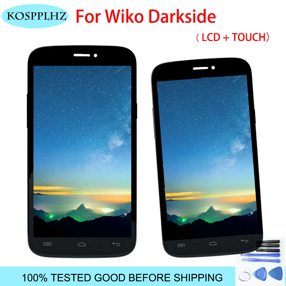 

Original Spare Parts For Wiko Darkside Lcd Touch Screen Assembly 5.0 inch 1280*720P mobile phone with tools