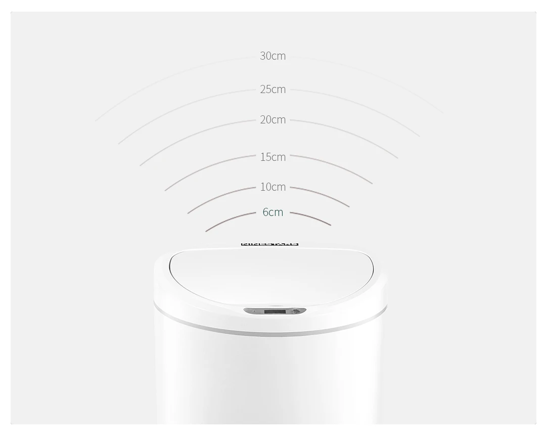  Xiaomi Mijia NINESTARS Intelligent Sensor Trash Can 10L Capacity on-key Control Adjustable Sensing 