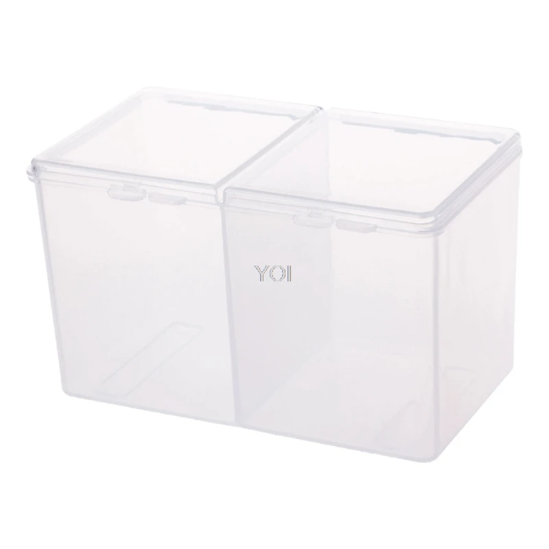 

Remover Paper Makeup Cotton Pad Storage Box Rhinestone Nail Art Tools Container