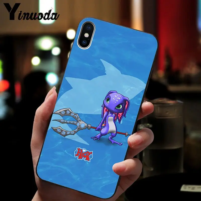 Yinuoda League of legends мягкий силиконовый черный чехол из ТПУ для Apple iPhone 8 7 6 6S Plus X XS MAX 5 5S SE