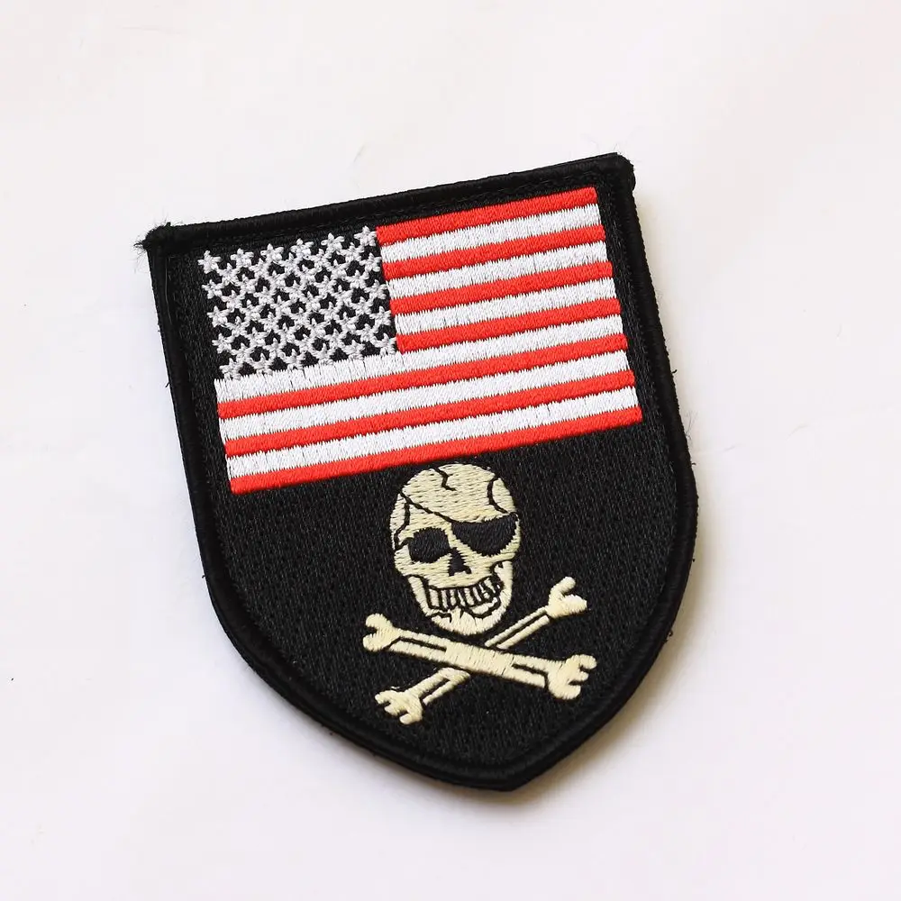 

military patch army military badge Patch " American flag seal skull " Armlet/Shoulder Patch