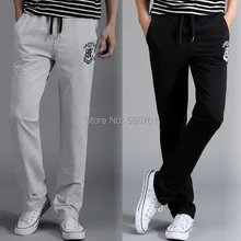 Мужчин спортивные Гарун Штаны прямые спортивные Штаны хлопок тонкий Штаны Для женщин Брюки Гарем Карандаш Штаны