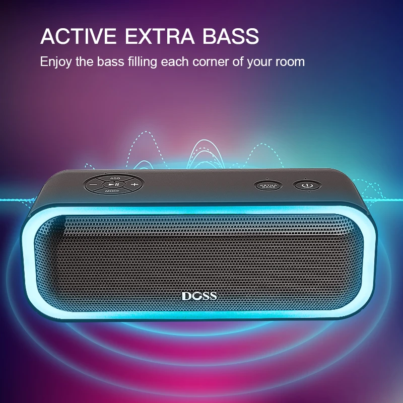 Cheapest DOSS SoundBox Pro TWS Wireless Bluetooth Speaker 2*10 Drivers