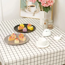 Buulqo клетчатая хлопчатобумажная и льняная ткань, сделай сам, для шитья, для рукоделия, утолщенная льняная ткань для занавесок, подушки, дивана, ткань