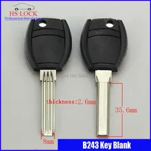 Эмбрион для ключей оптом более двойная ванная двери ключ пустой ключ корпус ключа для вертикальный ключ режущая машина B243
