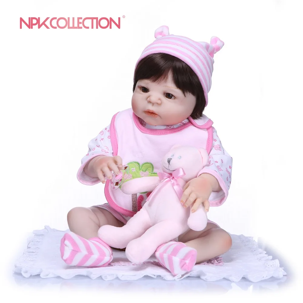 

NPKCOLLECTION Soft Full Vinyl Silicone Reborn Dolls Baby Realistic Doll Reborn 57CM Children Birthday Gift Bebes Reborn Dolls