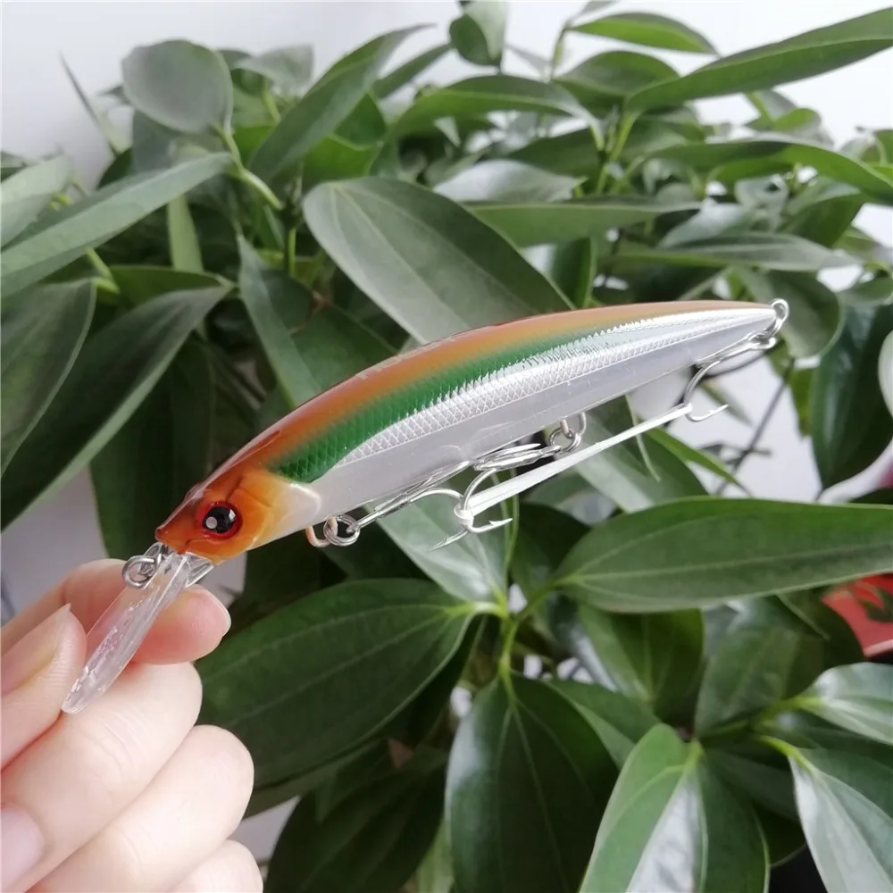 Iscas de Pesca Noeby Naufrágio Minnow 110mm 36g Nova Isca Manivela Baixo Pesca Wobblers 8 Pçs 7 Cheap Iscas artificiais