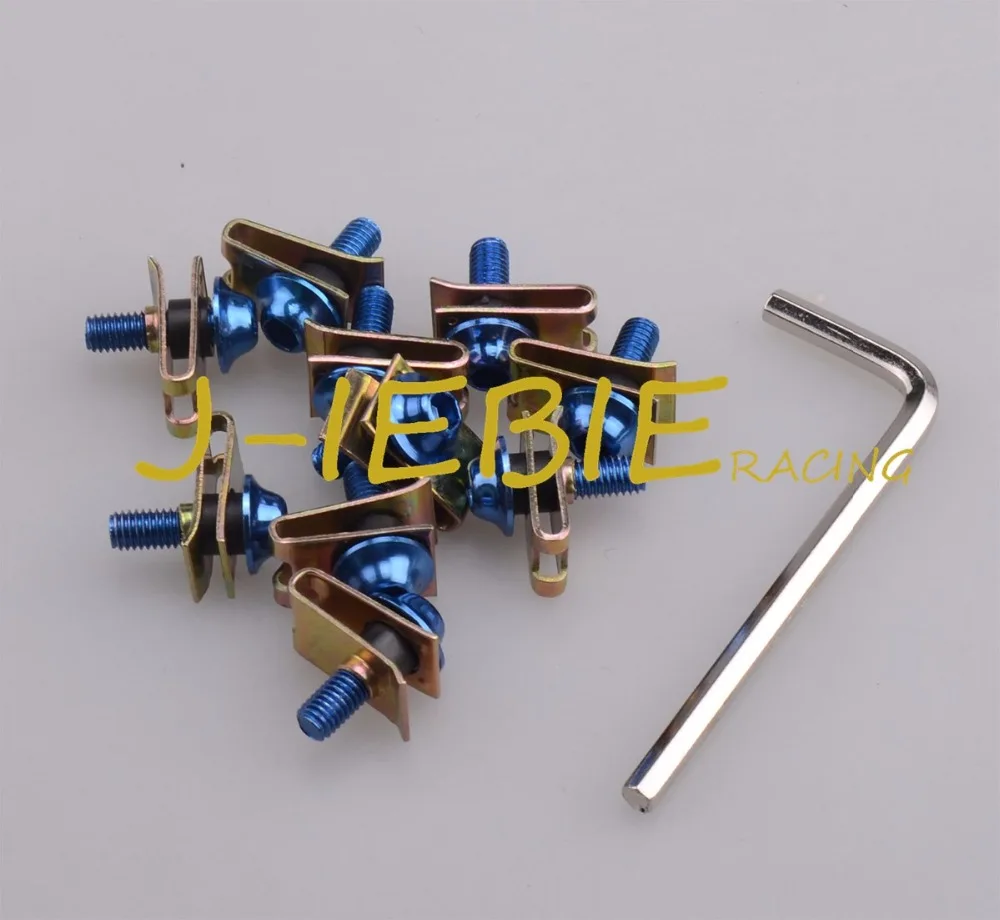 Для Yamaha YZF R125 R25 R3 600R 1000R R1 R6 MT09 MT07 MT10 MT03 FZ6R FZ8 XT 600E/R FJR 1300 10 шт. M5 CNC обтекатель Болты