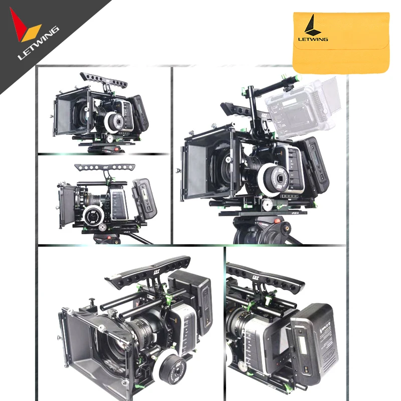US $1.696.87 Lanparte Luxury BMCC03 Top Handle CageVMount VB150 BatteryQuick Release Shoulder Support Baseplate AB Follow Focus