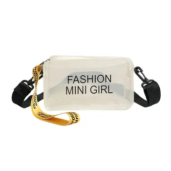 

Summer Womens Transparent Shoulder Bags Square Pack Fashion Wild Shoulder Candy Color Leather One-Shoulder Messenger Bags #LR2