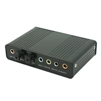

by dhl or ems 50pcs USB Sound Card 5.1 Optical Fibers External Audio Card Converter Chipset for PC Laptop Desktop Tablet