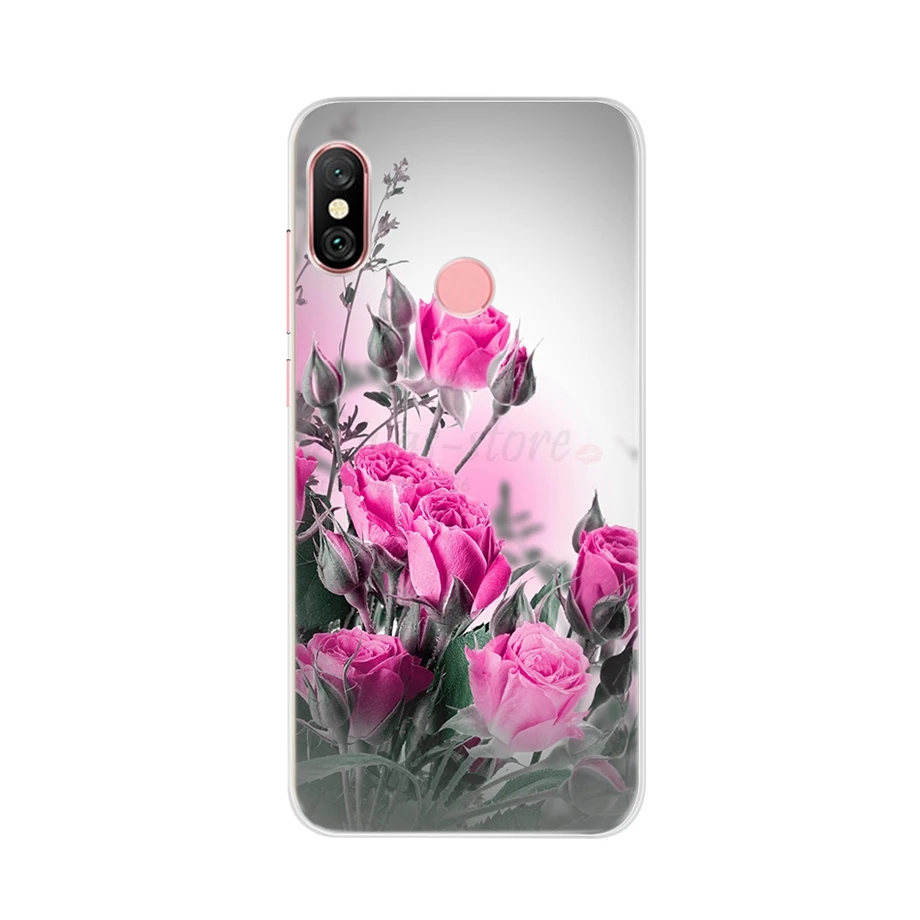 ل Xiaomi Redmi ملاحظة 6 برو حالة غطاء tpu لطيف سيليكون الهاتف الغطاء الخلفي ل Xiomi Redmi ملاحظة 6 برو 6 حالات كوكه الوفير فوندا