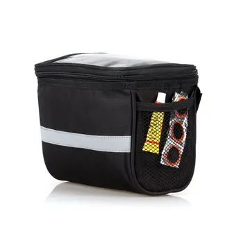 

New Bicycle Front Handlebar Bags Cycling Basket Carrier Pannier Frame Tube Bag Water Bag Bottle Bicycle Accessories