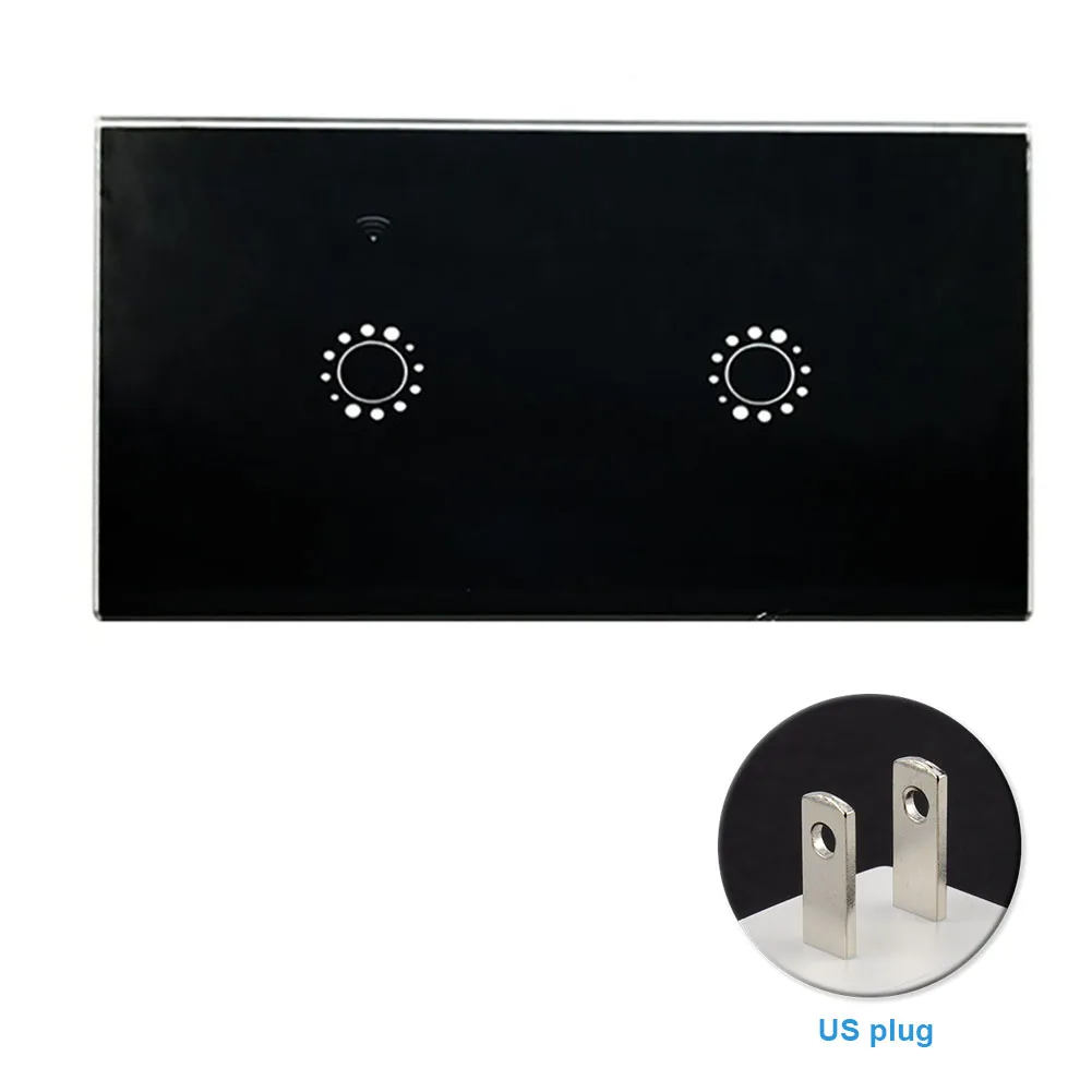 

ABS APP Remote Wireless Timing Voice Control Wall Light Switch Panel WIFI Smart Home Touching Bedroom Accessories Replacement