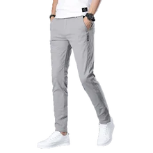 Brand Men Pants Casual Mens Business Male Trousers Classics Mid weight Straight Full Length Fashion breathing Pant 28-38