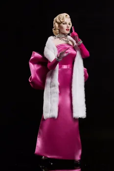 

Collectible 1/6 Scale Female Figure SA0015 Marilyn Monroe Collectable Full Set Action Figure with Pink Dress for Gifts