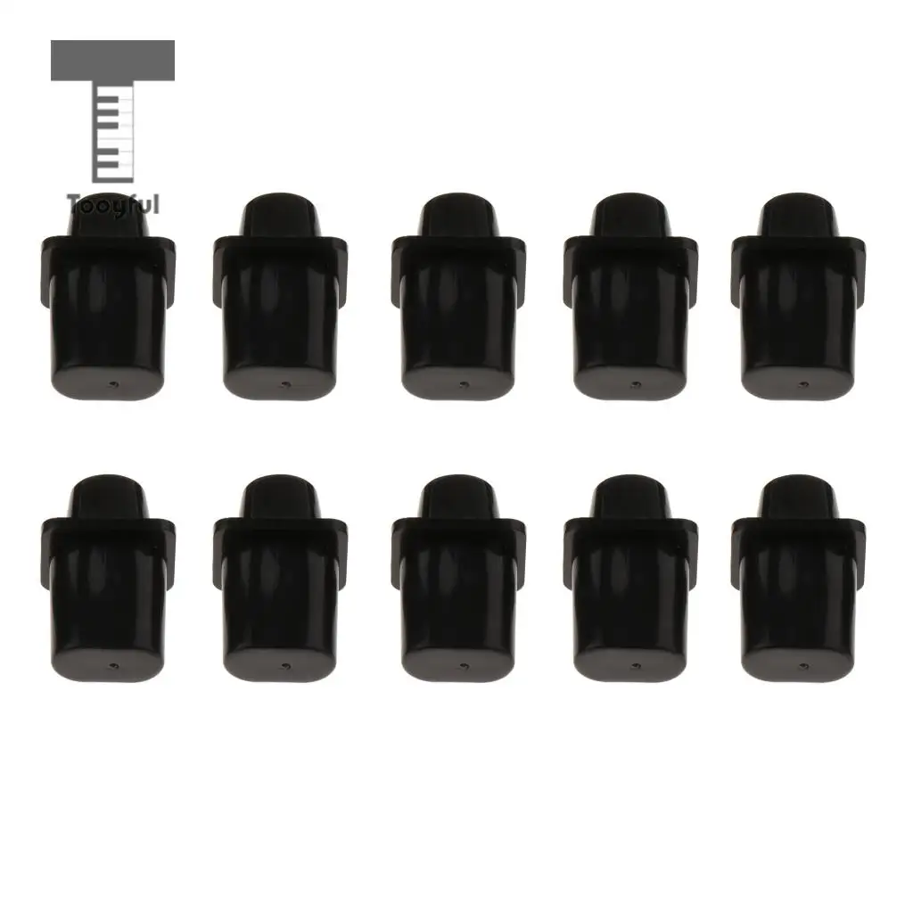Tooyful 10 Pieces Plastic Toggle Switch Tips Knobs Cap Black for Tele TL Electric Guitar Parts