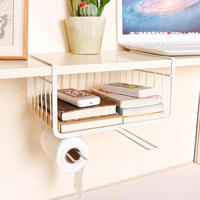 kitchen cabinets under the shelf compartment hanging rack ...