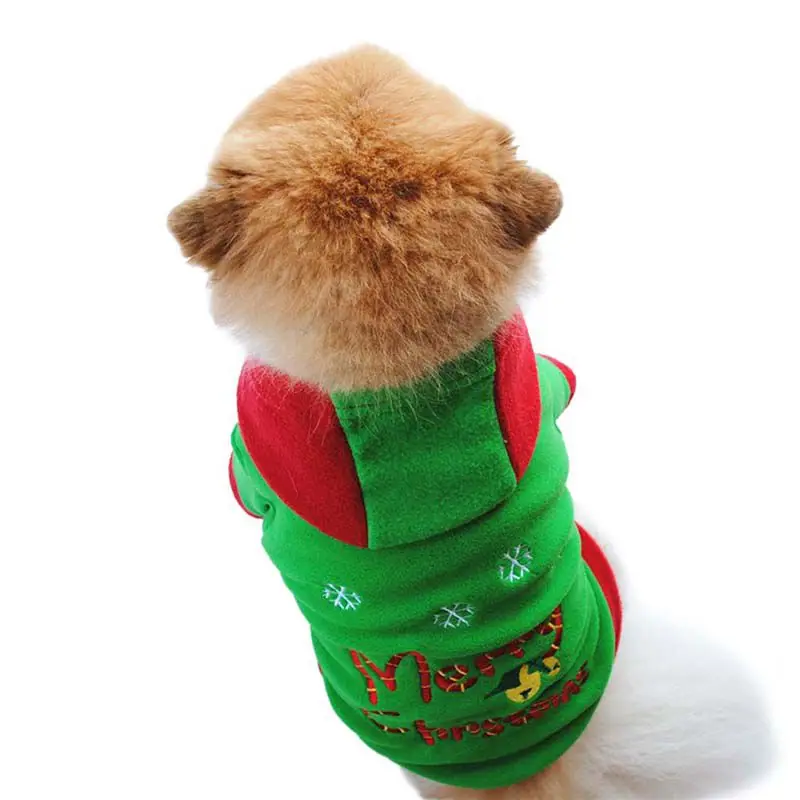 Веселая Рождественская Одежда для собак французский для бульдога Чихуахуа Мопс домашних животных зимние толстовки с капюшоном Рождественский наряд Ropa Perro костюмы для собак