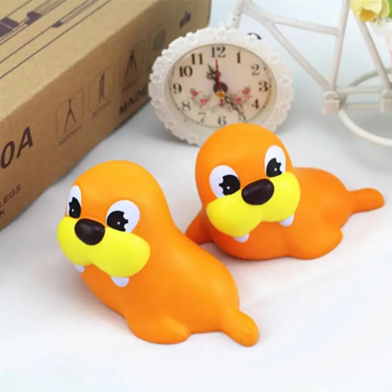 Alloet لطيف الأصفر أسد البحر الهاتف حزام لينة الاطفال الكبار لعبة الضغط ارتفاع متعة kawaii اسفنجي الهدايا البطيء