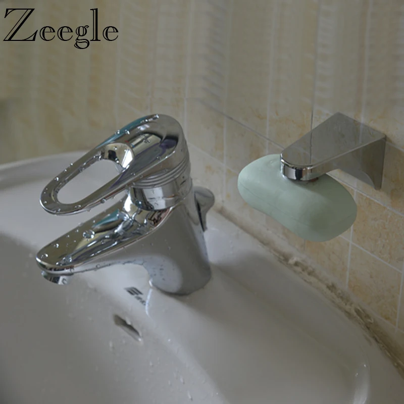 

Zeegle Bathroom Soap Holder Home Decor Soap Container Dispenser Wall Attachment Cohesive Soap Organization Shelves Box