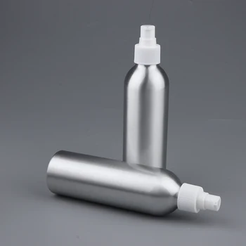 

2Pcs Shake-proof Empty Cylinder Aluminum Shampoo Conditioner Refillable Pump Bottles Containers Dispenser 250ml