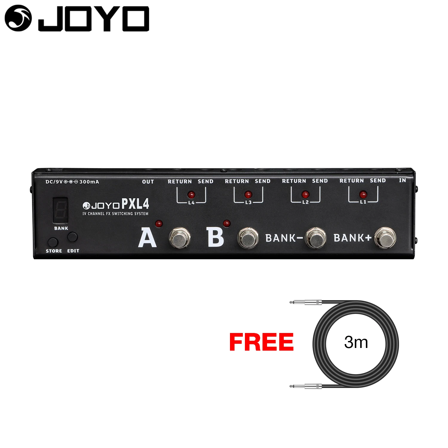JOYO Multi effects Guitar Effect Pedal Switcher Looper Programmable 4