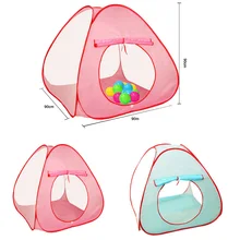 Розовый и синий детская палатка марли игры домашние и открытый складной От 0 до 3 лет ребенок играет палатки игрушки