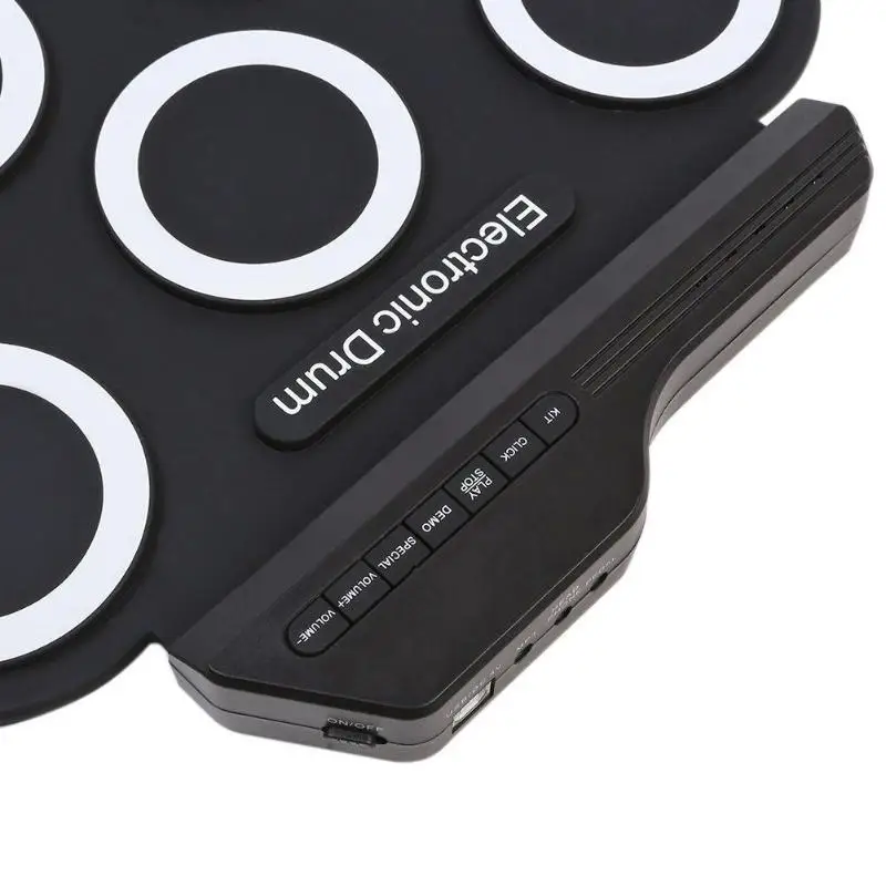 Складной барабан Электронный USB цифровой коврик набор музыкальный инструмент для упражнений Семейные развлечения и общая музыкальная практика подарок