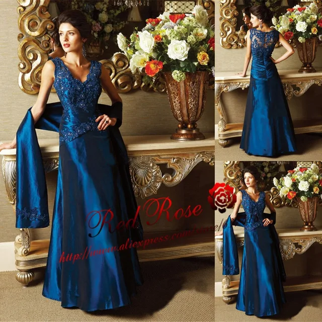 vestidos azul madre de la novia vestido de tallas grandes para las