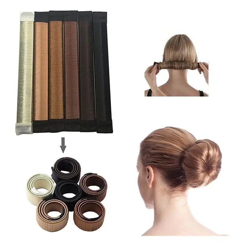 

1 pcs Synthetic Wig Head Band Ball Donut Bun Maker Magic Foam Twist Hair Tool Hair Accessories 2019 Fashion Elastic Headwear