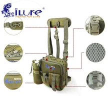 Ilure нахлыстом сумки многоцелевой Водонепроницаемый Ткань Оксфорд Спорт на открытом воздухе Bagpack пояс ног талии рыболовные снасти Сумка стержень чехол