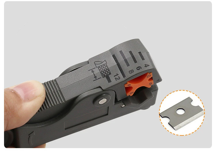 ZtDpLsd 1Pcs Cable Stripper Cutter Rotary Coax Stripper For Metal Network Wire Multifunction Cutter Household Multi Tool