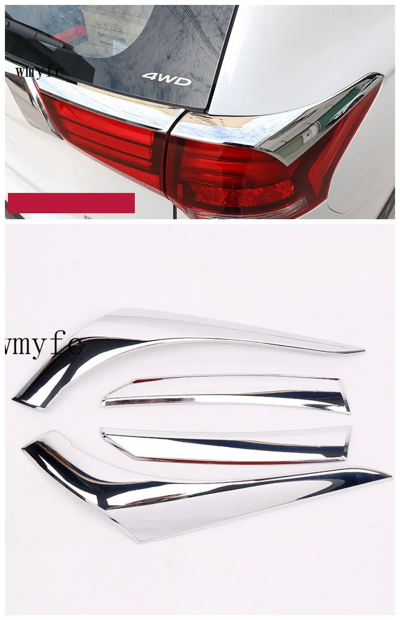 For Mitsubishi Outlander 2016 2017 2018 ABS Chrome Plastic Tail Light