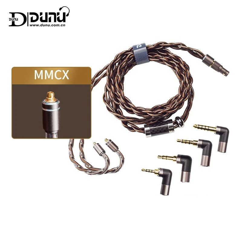 Дуну Халк обновленный кабель для HIFI аудио наушников IME съемный MMCX 2 Pin 0,78 мм/QDC штекер с 4 разъемами