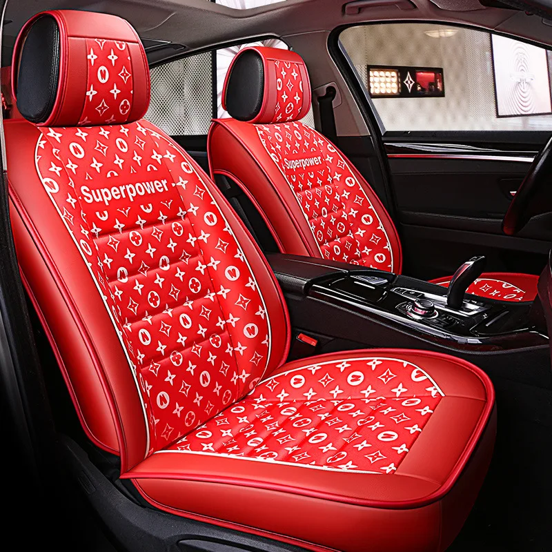 Модные автомобильные аксессуары hello kitty Fundas Coche Asiento универсальный чехол на заднее сидение автомобиля кожаный чехол для автокресла Универсальный