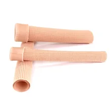 SpringYard (2 pieces/lot) 15cm Fabric+Gel Toe Protector Tube Corn Callus Relieve Pain Cushion Soft Foot Care for Men Women