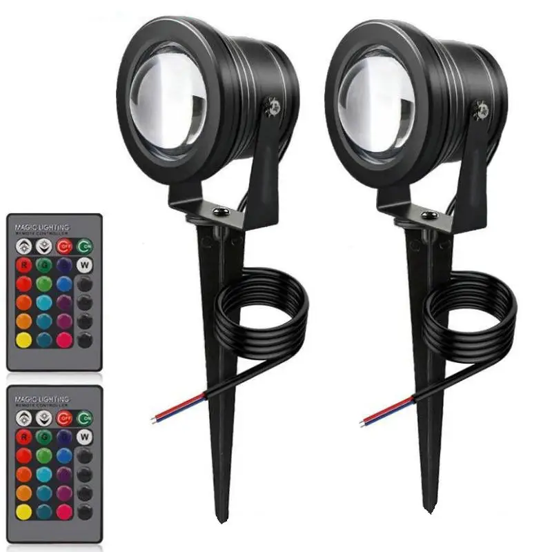 DC12V наружный RGB LED садовый газон свет 10 Вт ландшафтный светильник Спайк
